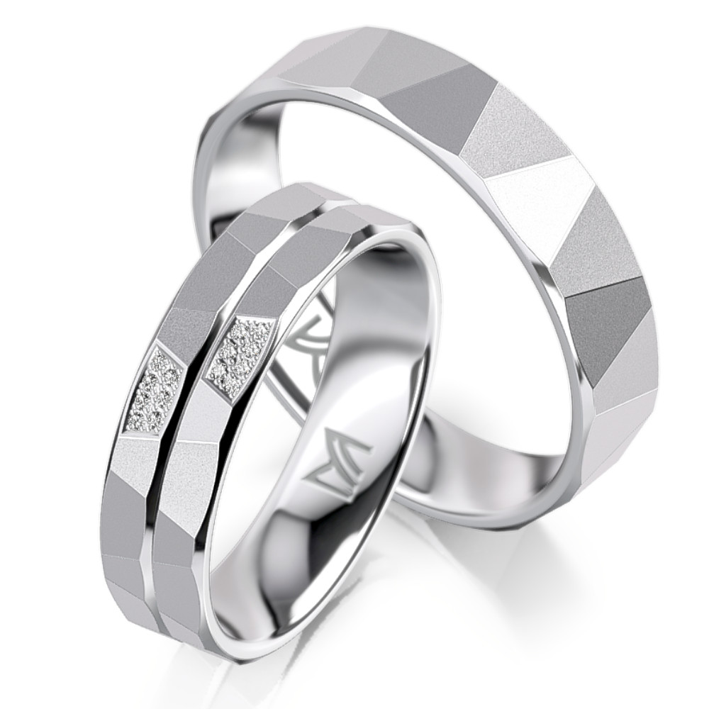 Fehérarany férfi karikagyűrű MEISTER