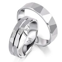 Fehérarany férfi karikagyűrű MEISTER