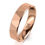 Rozéarany férfi karikagyűrű MEISTER
