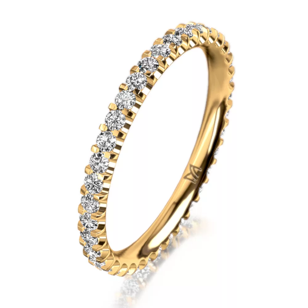 Yellow Gold Eternity Diamond Ring MEISTER