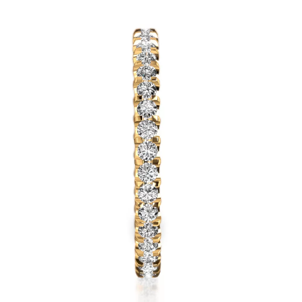 Yellow Gold Eternity Diamond Ring MEISTER
