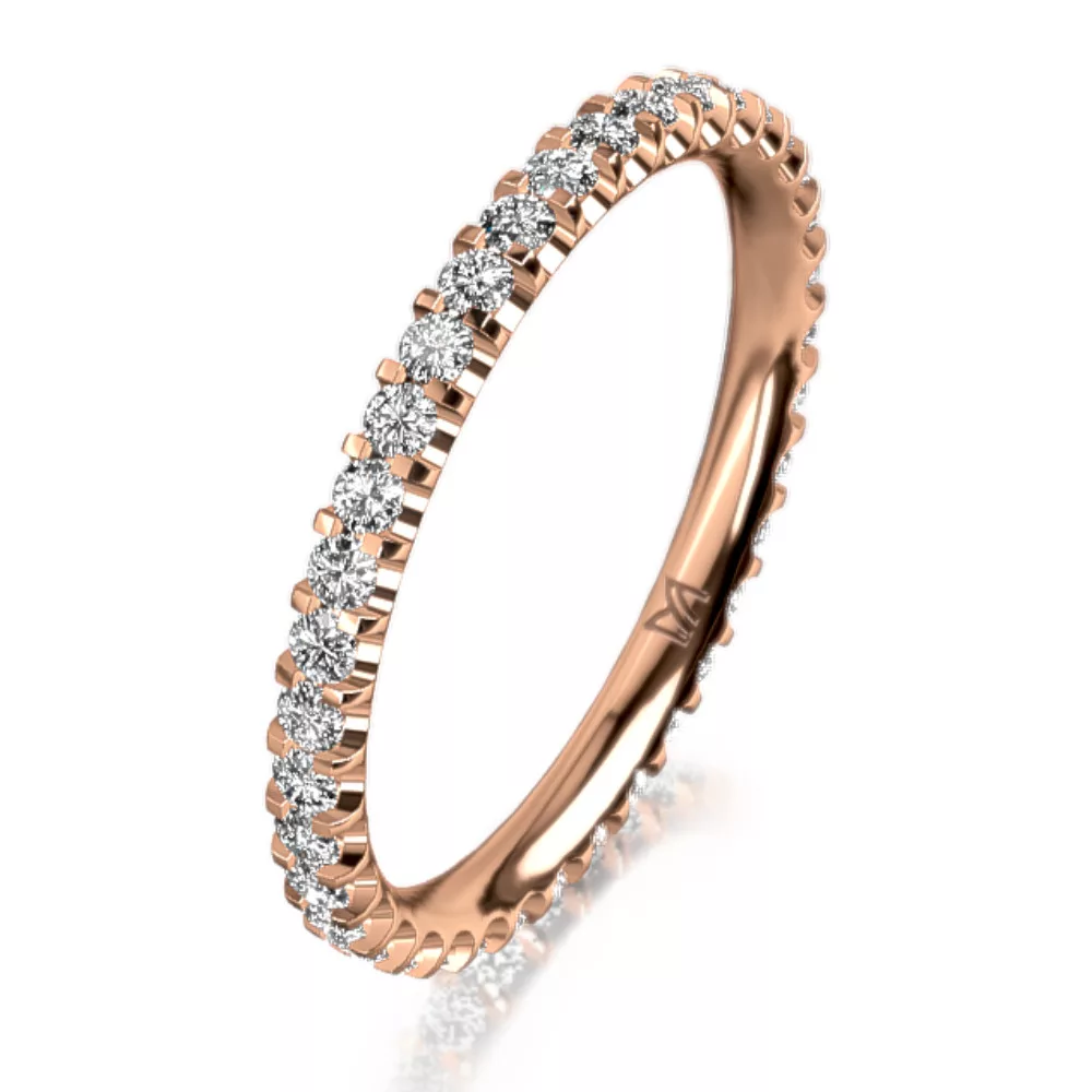 Rose Gold Eternity Diamond Ring MEISTER