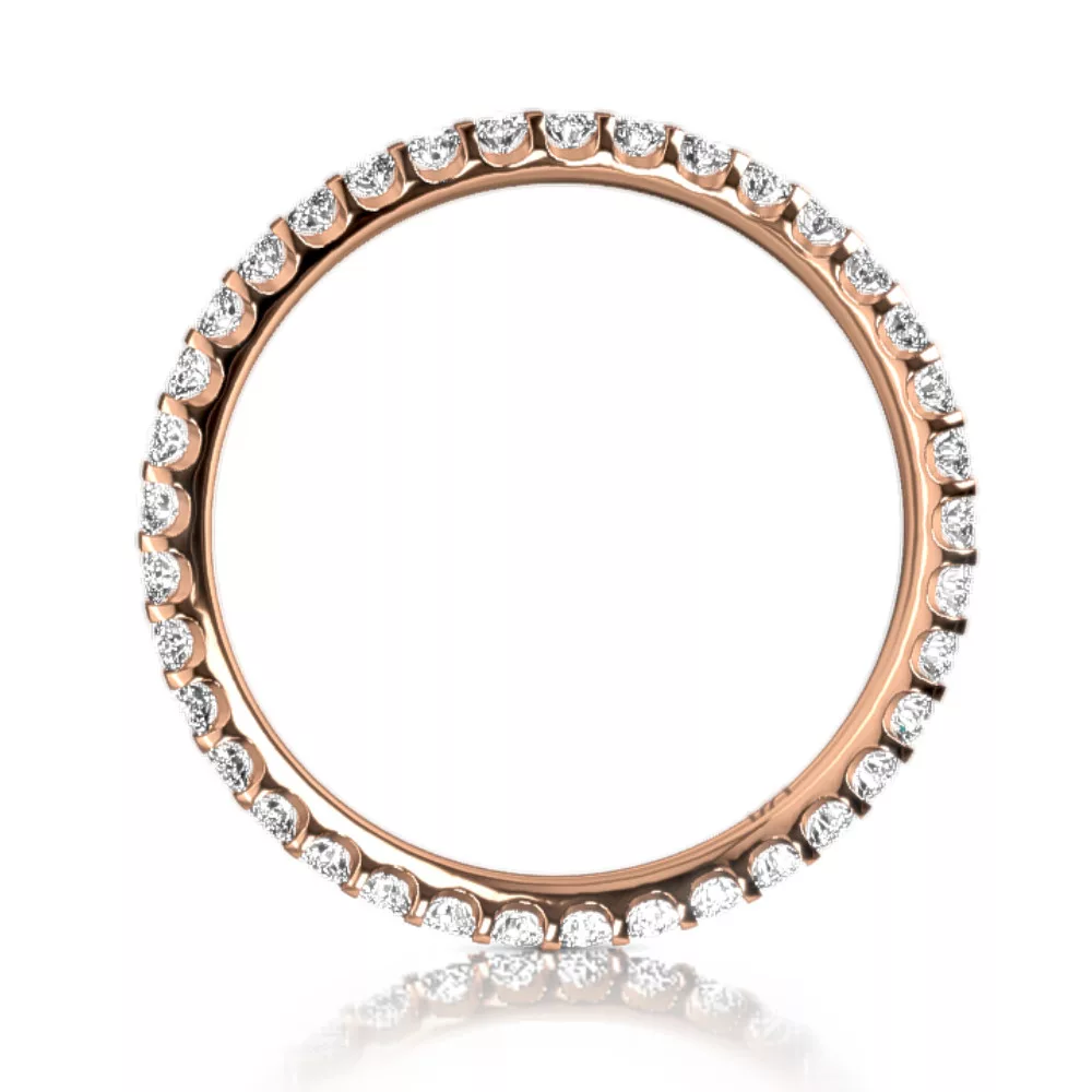 Rose Gold Eternity Diamond Ring MEISTER