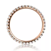 Rose Gold Eternity Diamond Ring MEISTER