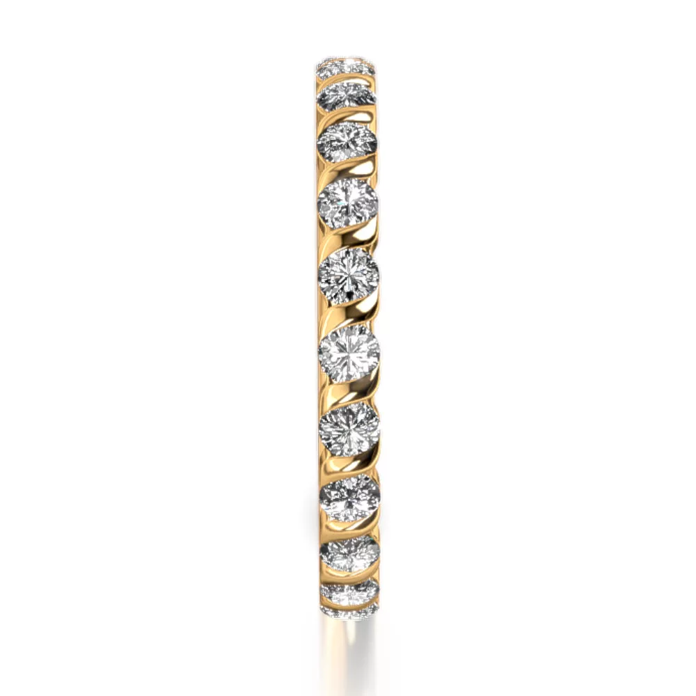 Yellow Gold Eternity Diamond Ring MEISTER