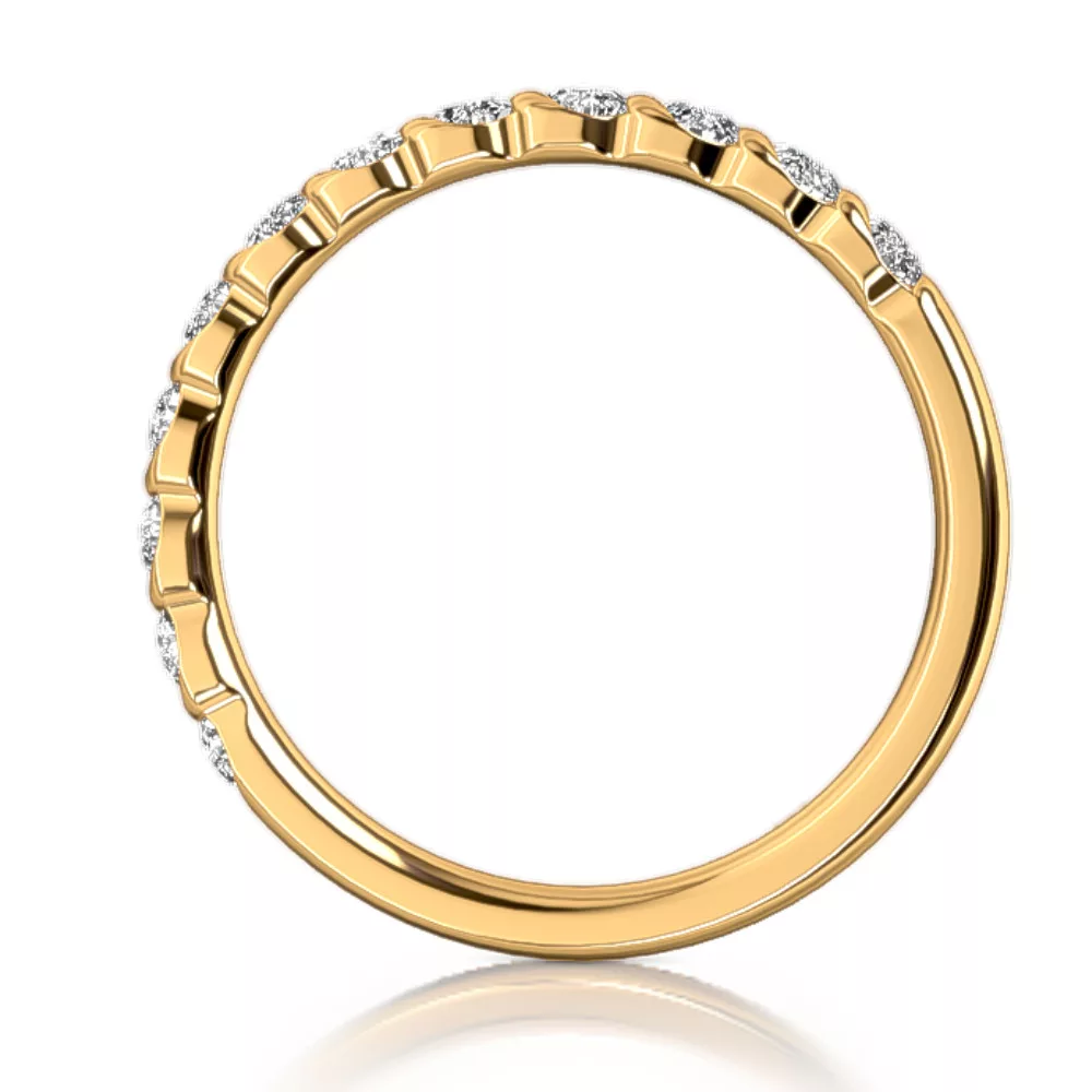 Yellow Gold Eternity Diamond Ring MEISTER