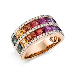 Redgold Sapphire Ring