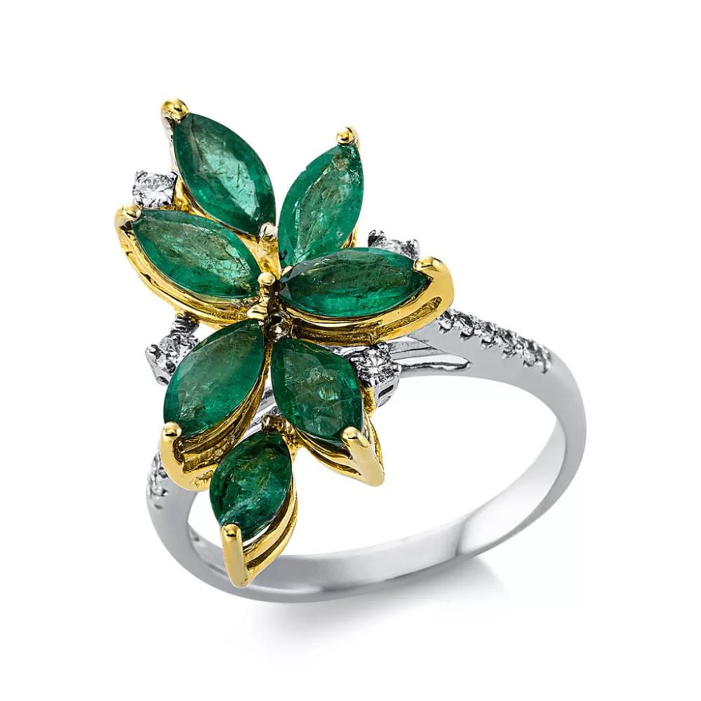 White Gold / Yellow Gold Diamond Rings