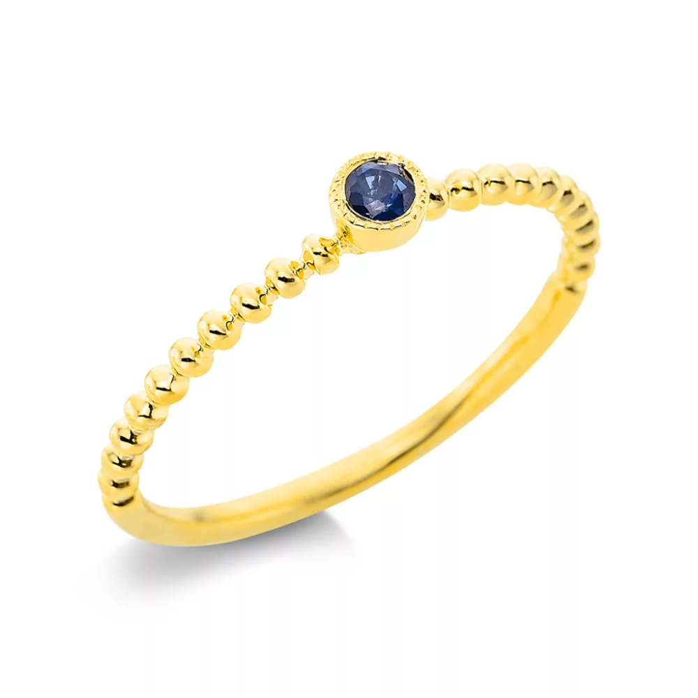 Yellowgold Sapphire Ring
