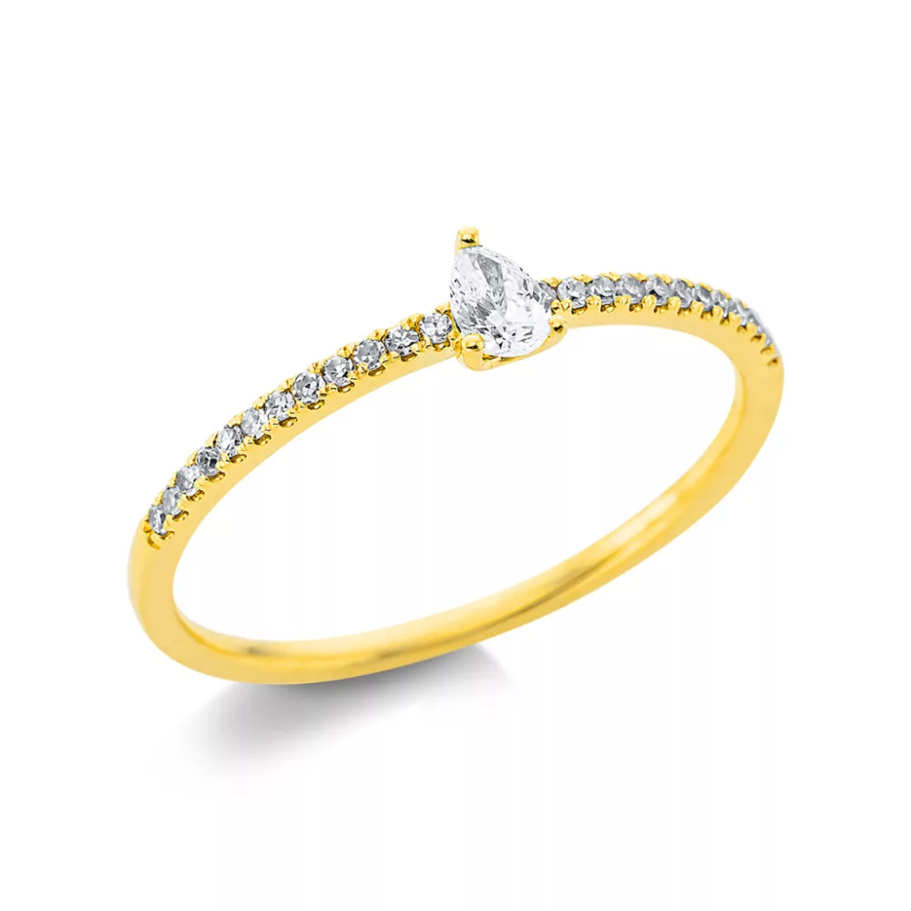 Yellowgold Diamond Ring
