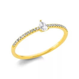 Yellowgold Diamond Ring