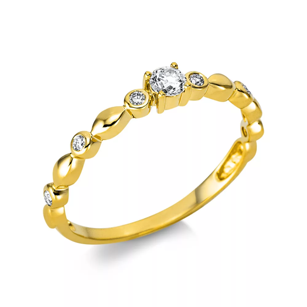 Yellowgold Diamond Ring