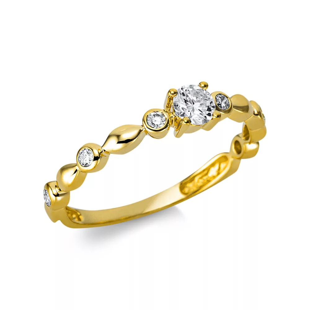 Yellowgold Diamond Ring