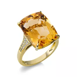 Yellowgold Citrine Ring