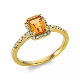 Yellowgold Citrine Ring