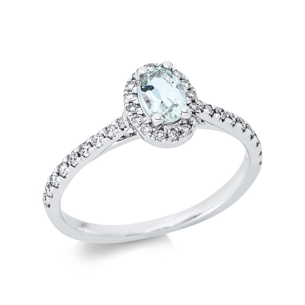 Fehérarany Ametiszt Gyűrű