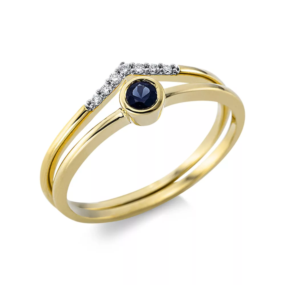 Yellowgold Sapphire Ring