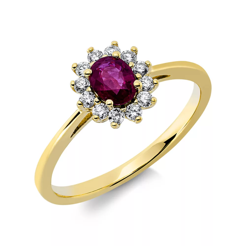 Yellowgold Ruby Ring