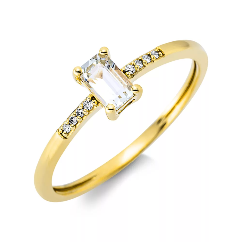 Yellowgold Amethyst Ring