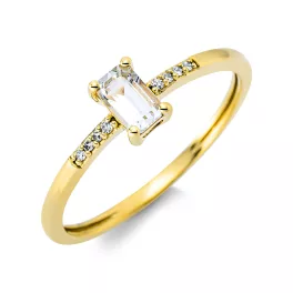 Yellowgold Amethyst Ring