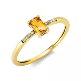Yellowgold Citrine Ring