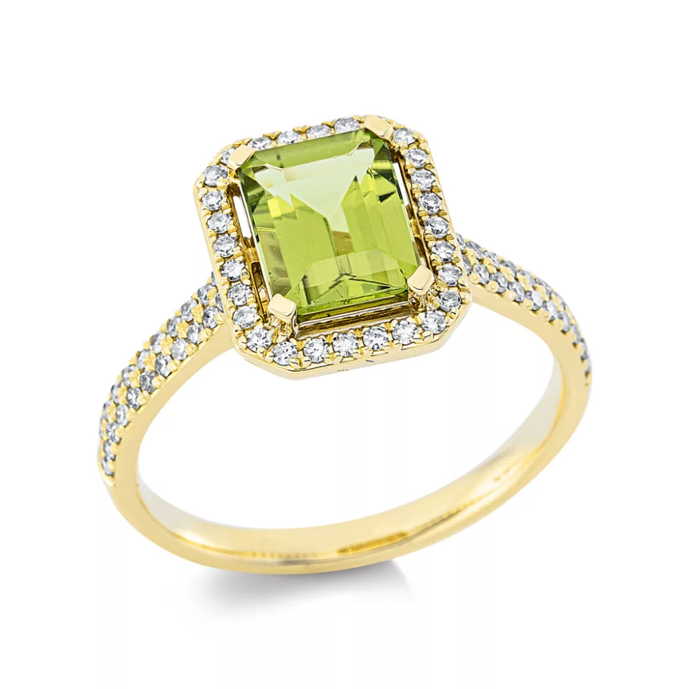 Yellowgold Peridot Ring