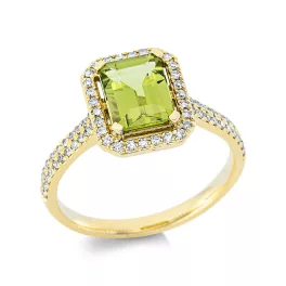 Yellowgold Peridot Ring