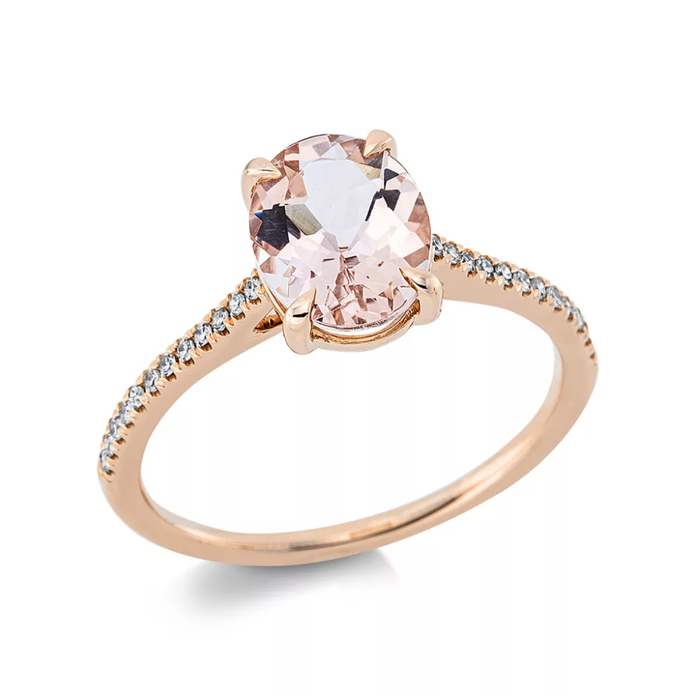 Redgold Morganite Ring