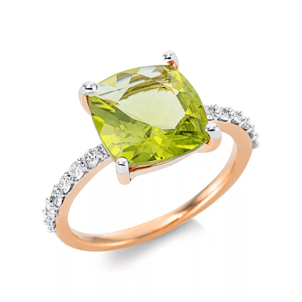 Yellowgold Peridot Ring