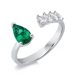 Whitegold Emerald Ring