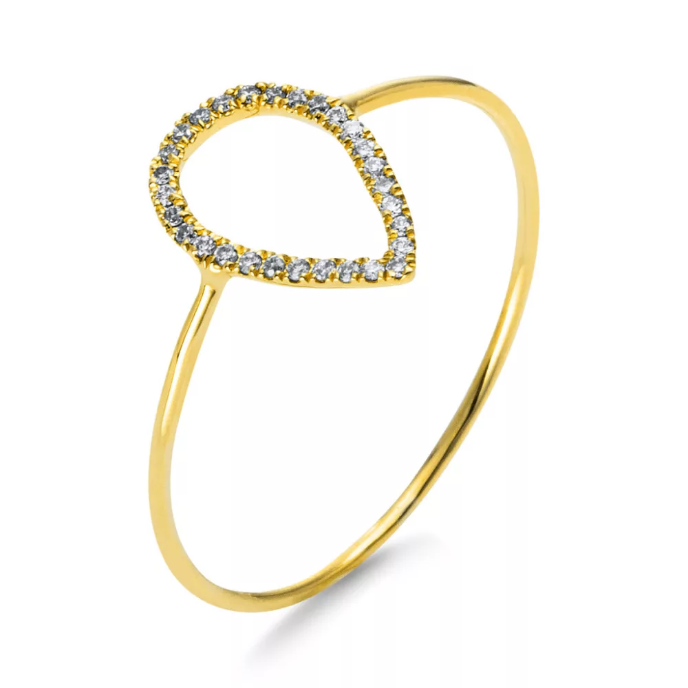 Yellowgold Diamond Ring