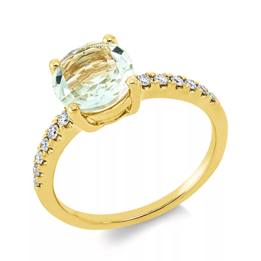 Yellowgold Amethyst Ring