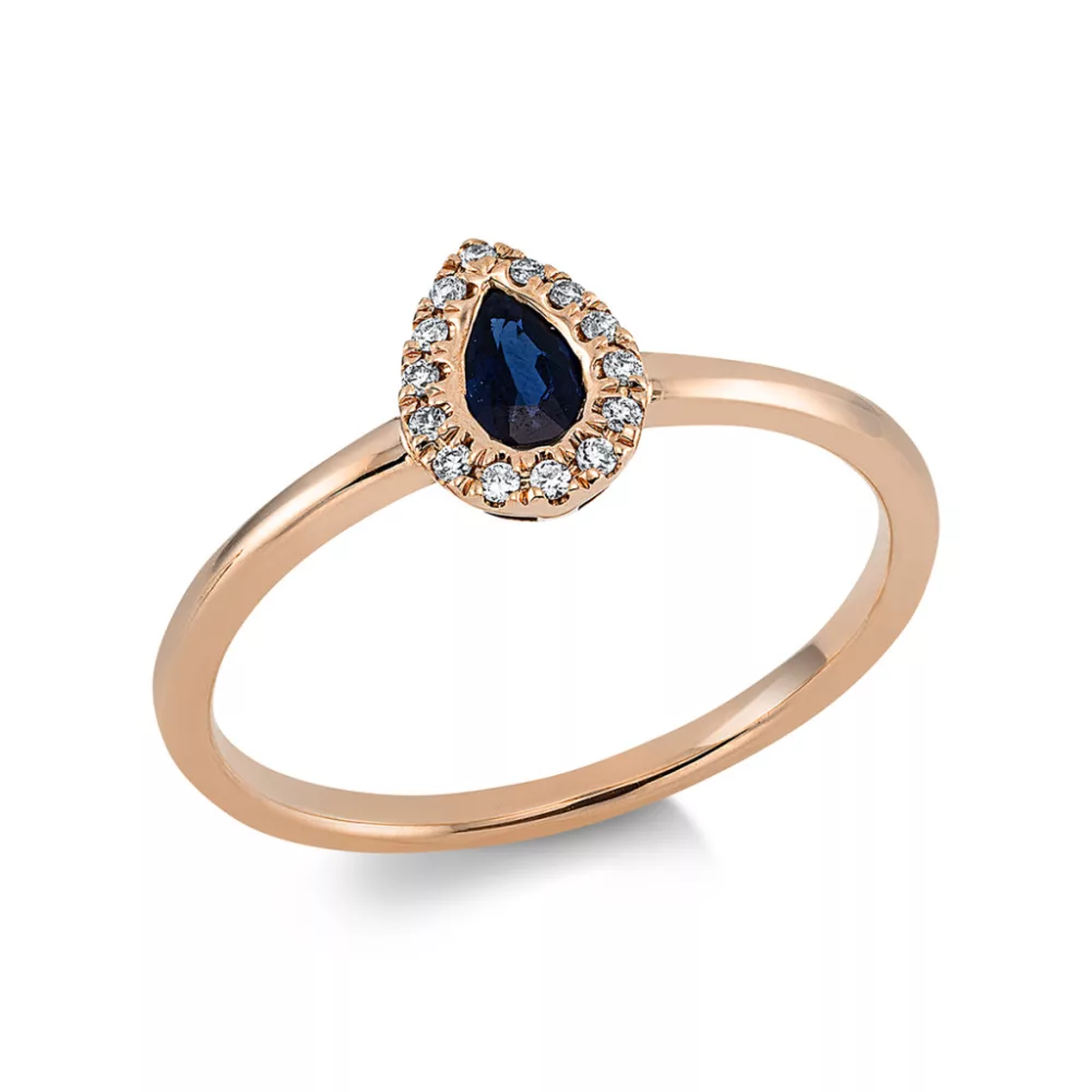 Redgold Sapphire Ring