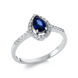 Whitegold Sapphire Ring