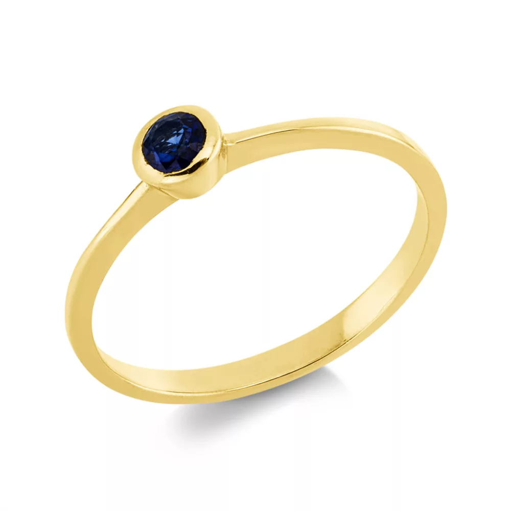 Yellowgold Sapphire Ring