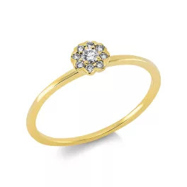Yellowgold Diamond Ring