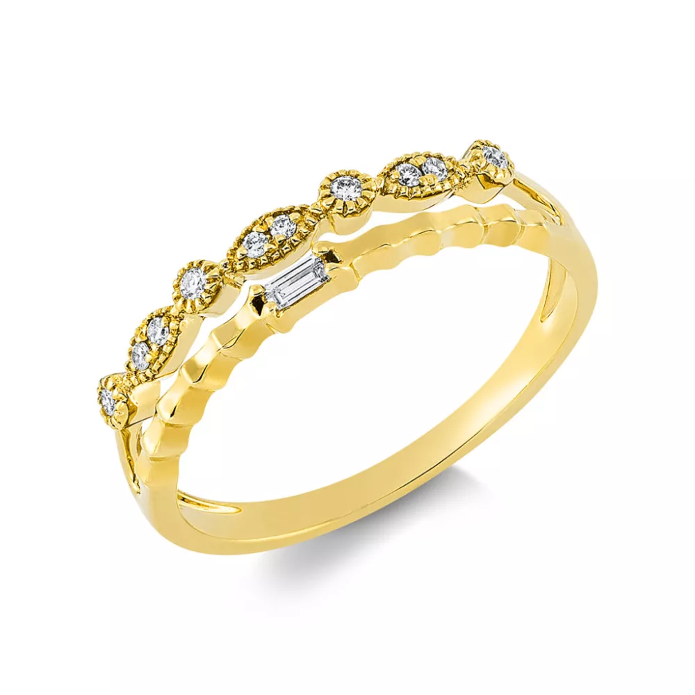 Yellowgold Diamond Ring