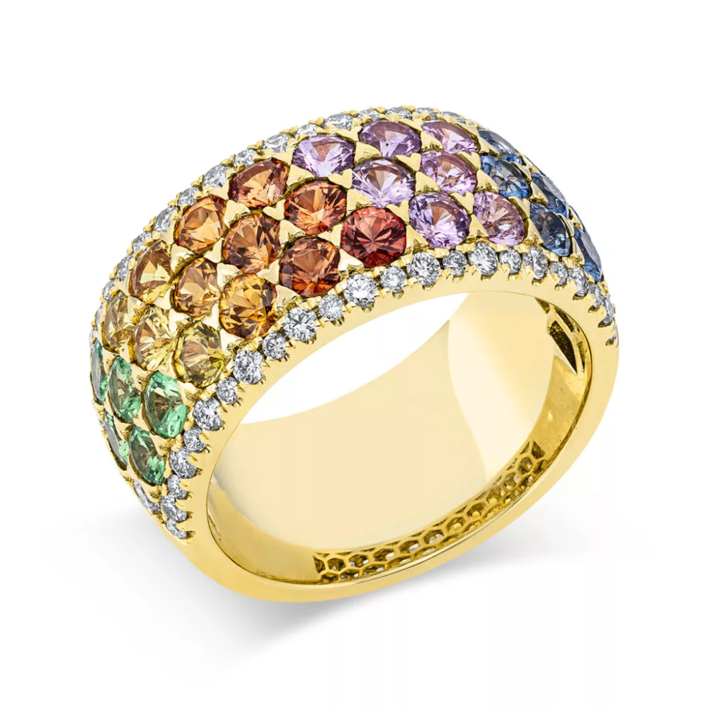 Yellowgold Sapphire Ring