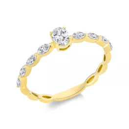 Yellowgold Diamond Ring