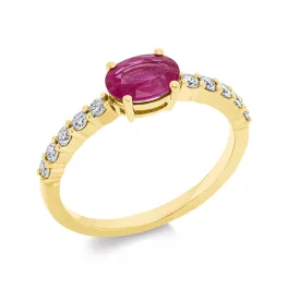 Yellowgold Ruby Ring