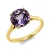 Sárga arany Ametiszt Gyűrű