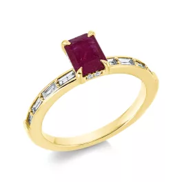 Yellowgold Ruby Ring