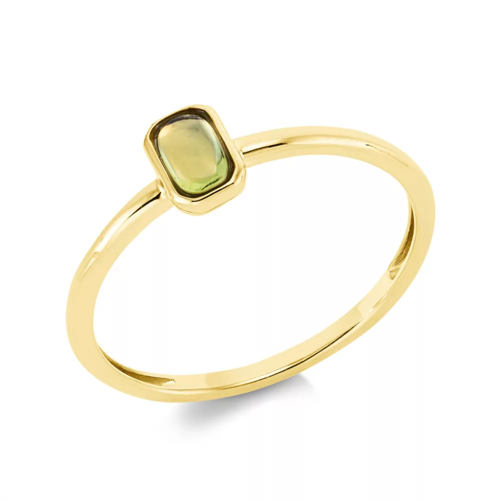 Yellowgold Peridot Ring