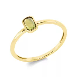 Yellowgold Peridot Ring