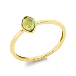 Yellowgold Peridot Ring