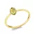 Yellowgold Peridot Ring