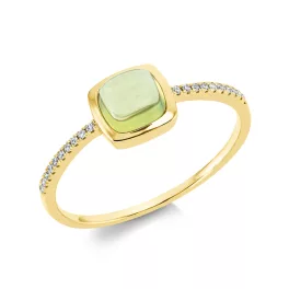 Yellowgold Peridot Ring