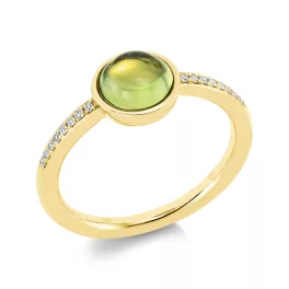 Yellowgold Peridot Ring