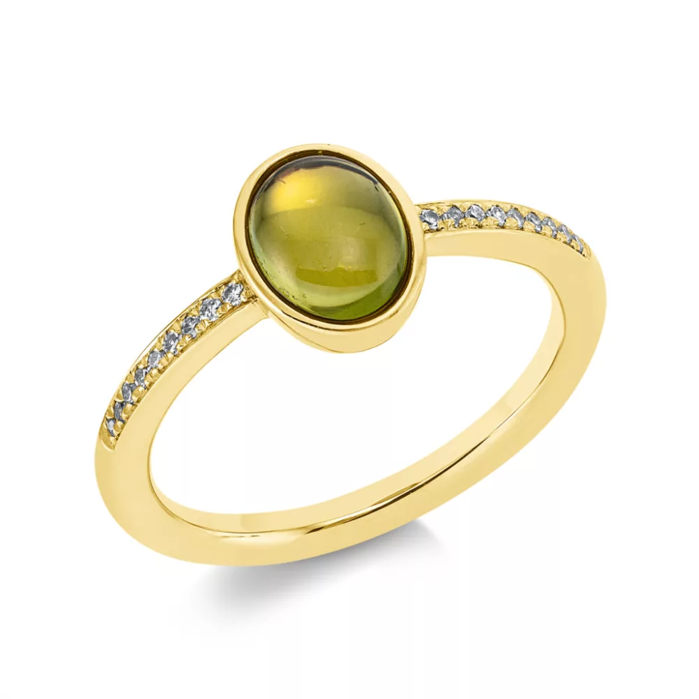 Yellowgold Peridot Ring