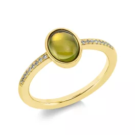 Yellowgold Peridot Ring